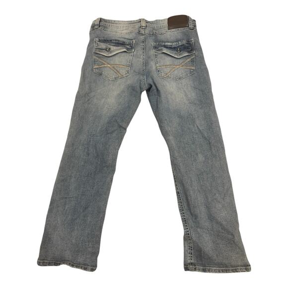 TK Axel Slim Boot Stretch Jeans Men's Size 34X30 Medium Wash Western Cowboy - Picture 9 of 9